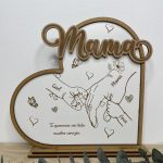 Corazón personalizado en madera natural
